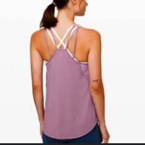 LuluLemon Always Two Sides Lavender Tank Brand New !